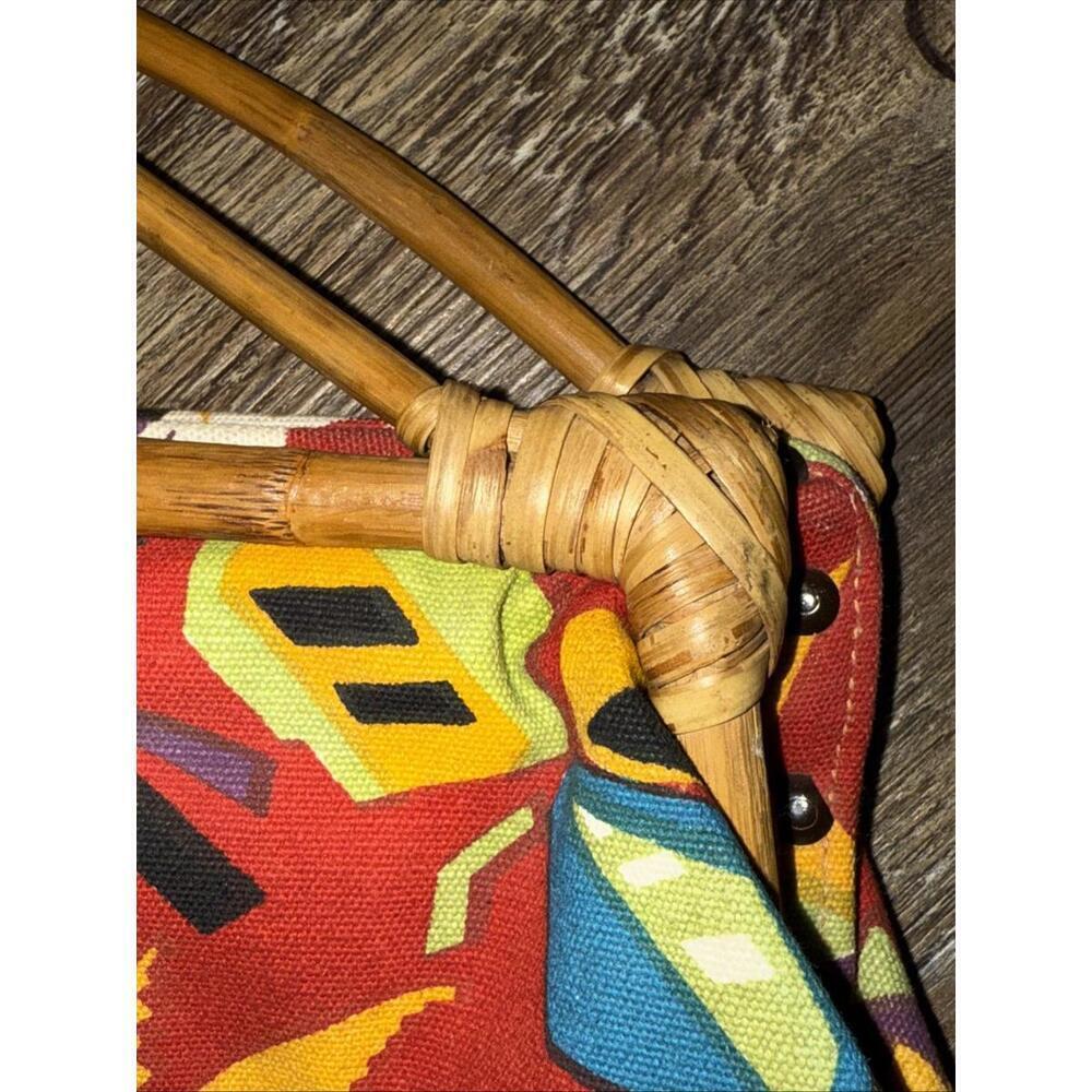 Sun N Sand Vintage Large Doctors Cotton Rhino Handbag Tribal Buckle Bag - Picture 4 of 15